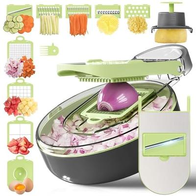 9in1 Vegetable Slicer, Multifunctional Fruit Slicer, Manual Food Grater, Vegetable Grater, Cutter With Container