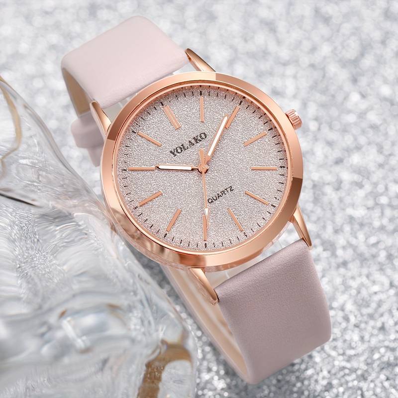 Women's Shiny Quartz Watch Set 6PCS