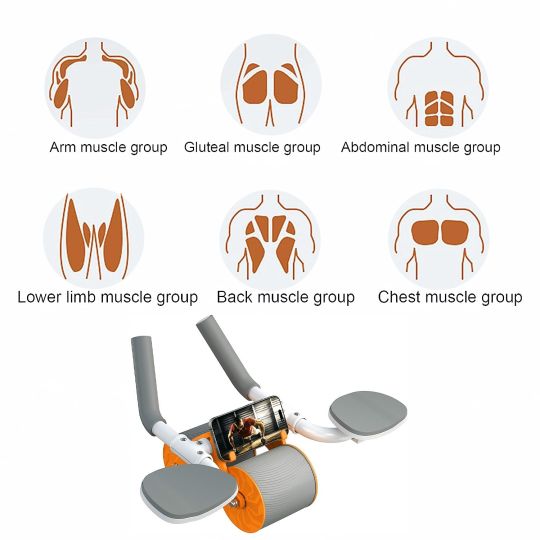 AUTOMATIC REBOUND AB ABDOMINAL EXERCISE ROLLER