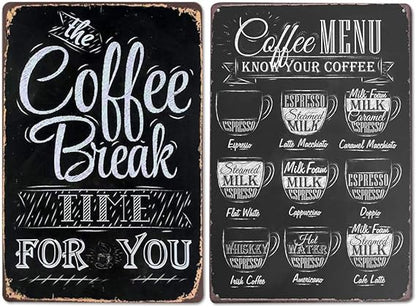 Coffee Break Metal Tin Sign